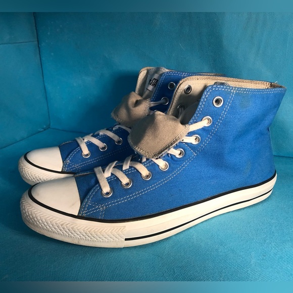 Blue Converse Chuck Taylor double upper - Picture 3 of 16